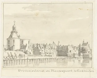 The Drommedaris and Blauwepoort in Enkhuizen