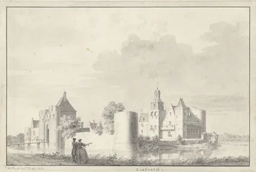Castle Liesveld near Groot-Ammers in the Alblasserwaard