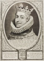 Philip III, King of Spain, from Principes Hollandiae, Zelandiae, et Frisiae