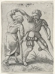 A Man with a Wooden Leg Turning a Lame Woman Under His Arm, 1572