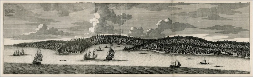 1698 View of Constantinople and Pera