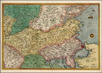 1593 Map of the Eastern Balkan Peninsula