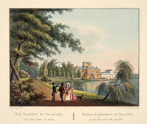 The Pleasure Palace at Soestdijk, seen from the garden, 1825