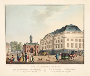 View of Amsterdam No.20. The Dutch Theatre and the Leiden Gate