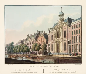 View of Amsterdam No.29. The R.C. Church on the Cingel near the Holy Way. The Catholic Church of Faith, Hope, and Charity, 1825