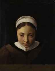 Bust Portrait of a Young Girl