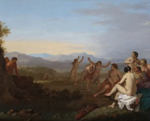 Satyrs Spying on Nymphs