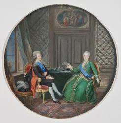 King Gustavus III and Catherine II of Russia in Fredrikshamn 1783