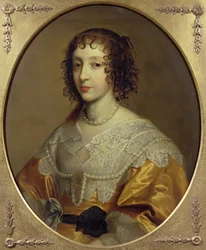 Portrait of Henrietta Maria, Queen consort of Charles I of Great Britain and Ireland