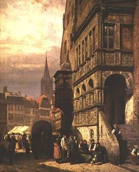 Town Hall and Market Place, Halberstadt