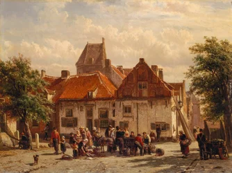 View of the Fish Market, Harderwijck