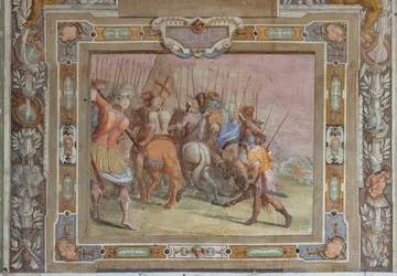 Battle Scene from the Deeds of Godfrey of Bouillon at the Capture of Jerusalem
