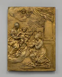The Virgin and Child Appearing to Saint Martina