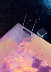 Iridescent Pool Reflections