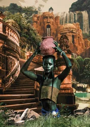 Mystical Temple Woman