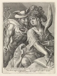 Mercury and Minerva (series title: Gods and Goddesses as Lovers)