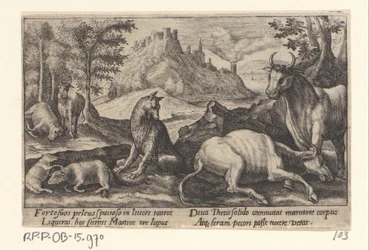 Psamathe Turns the Wolf into Marble