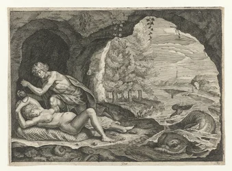 Peleus Sneaks Up on the Sleeping Thetis (series title: Metamorphoses of Ovid)