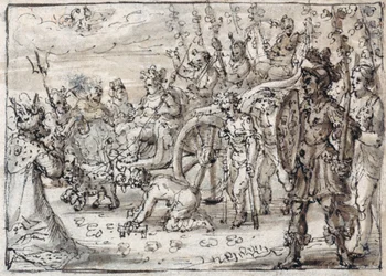 Triumphal entry of the Indian Bacchus into Thebes