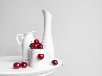 Red Cherries Still Life