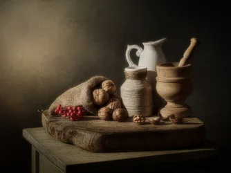 Rustic Harvest Still Life