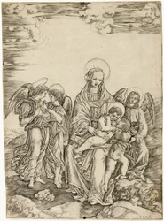 The Virgin and Child with Saint John and Three Angels