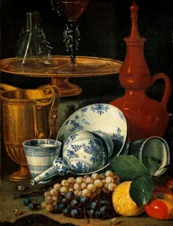 Still Life with Dishes and Fruits
