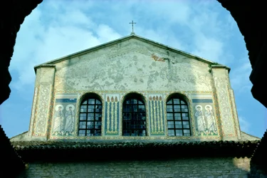 View of exterior mosaics