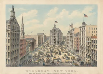 Broadway, New York: From the Western Union Telegraph Building Looking North