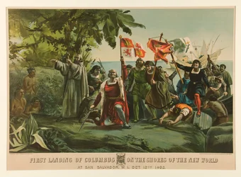 First Landing of Columbus on the Shores of the New World