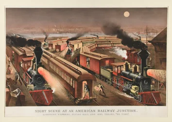 Night Scene at an American Railway Junction