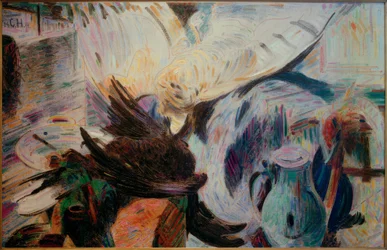 Large Still Life with Dead Exotic Birds