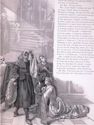 Juliet: "Is there no pity sitting in the clouds?", illustration from 