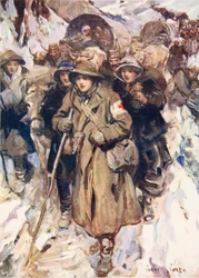 Brave nurses in the retreat of the Serbian army