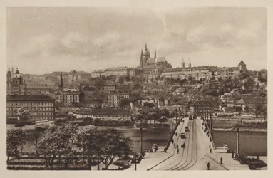 Manes Bridge and the Castle, Prague