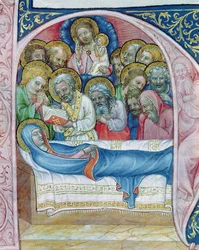 Burial of the Virgin, from Liber Viaticus by Jean de Stredy, after 1360