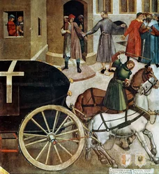 The Hearse (detail) from the Life of St. Wenceslas in the Chapel