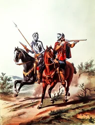French Cavalry Armed with Wheel-Lock Pistols