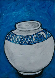 Patterned Ceramic Vase