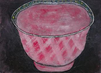 Patterned Pink Bowl