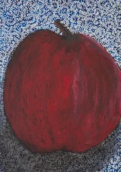 Vibrant Red Apple Dots