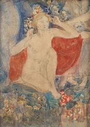 Study for Decoration for Spring: The Waking Earth, c. 1924
