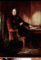 Portrait of the Writer Charles Dickens