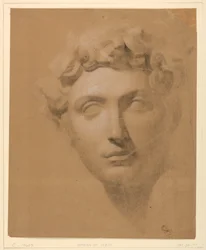 Male Head From a Plaster, 1840