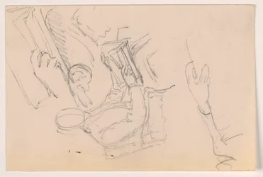Robert L. Stuart, Seated, First Portrait, for the Presbyterian Hospital; Separate Arm Studies, 1881