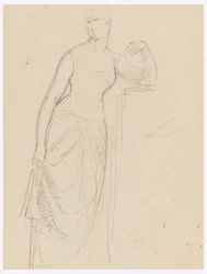 Sketch for a Portrait of Mrs. Bella Worsham, 1878