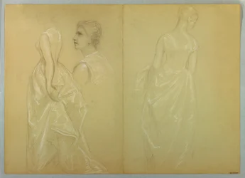 Study for "Mrs. Washington", 1878-86 and 1860