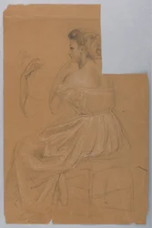 Study for "Titian Showing", 1872
