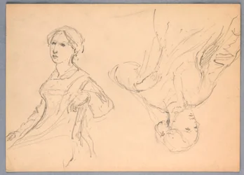 Woman Seated, Two Studies, 1870