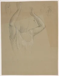 Woman With Hands Raised A, 1844–45